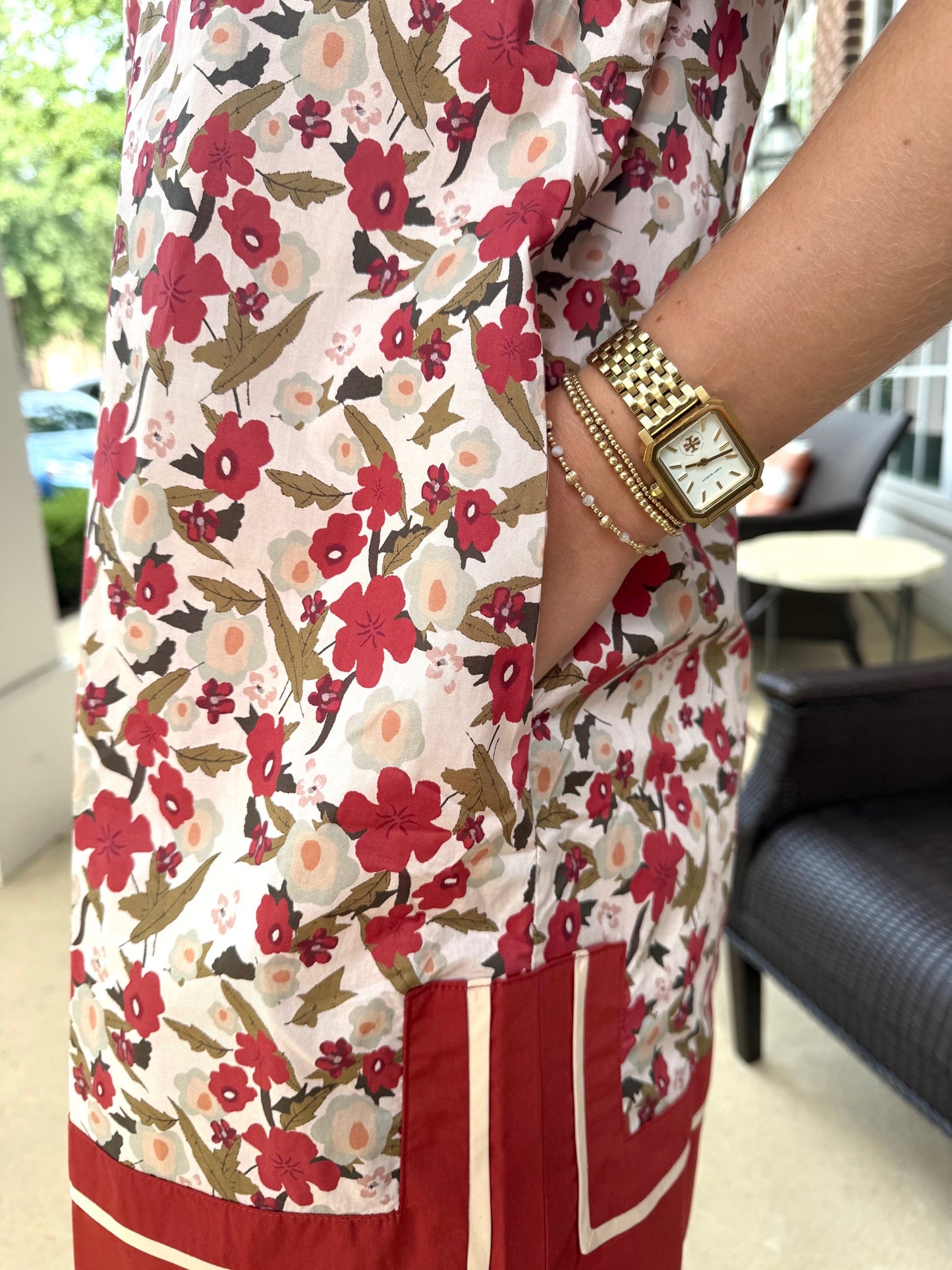 Scarlet Bloom Mini Dress