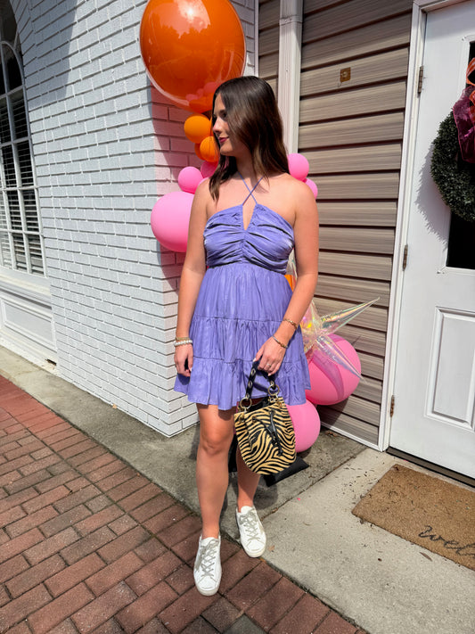 Misty Purple Mini Dress