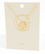 Clover Initial Necklace