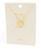 Clover Initial Necklace