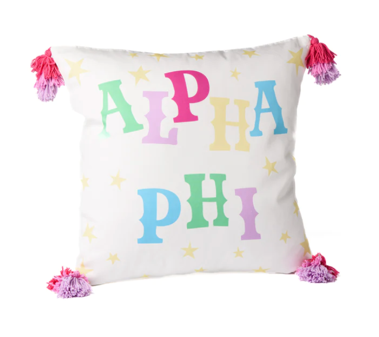 Sorority Pom Pom Pillow