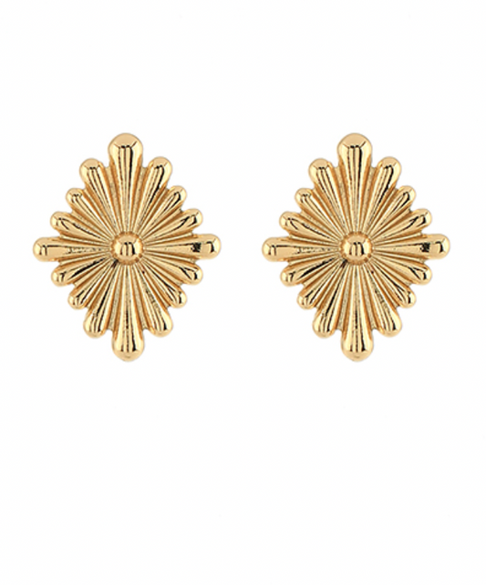 Gold Starburst Earrings