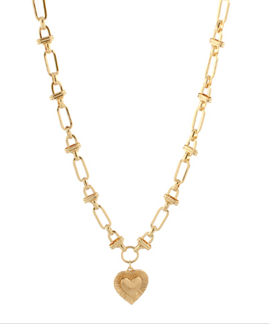 Charming Heart Toggle Necklace