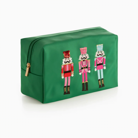 Cara Nutcracker Zip Pouch - Green