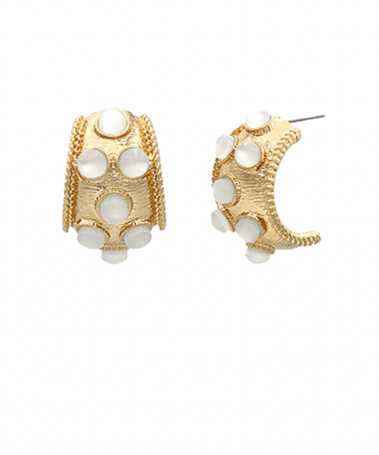 Maria Earrings - White