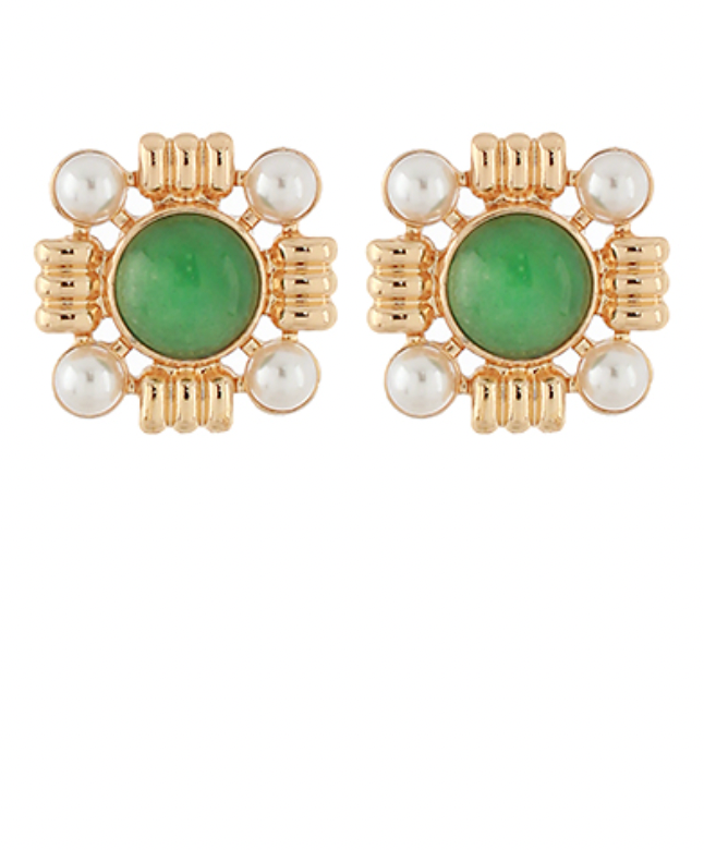 Emerald Eye Earrings