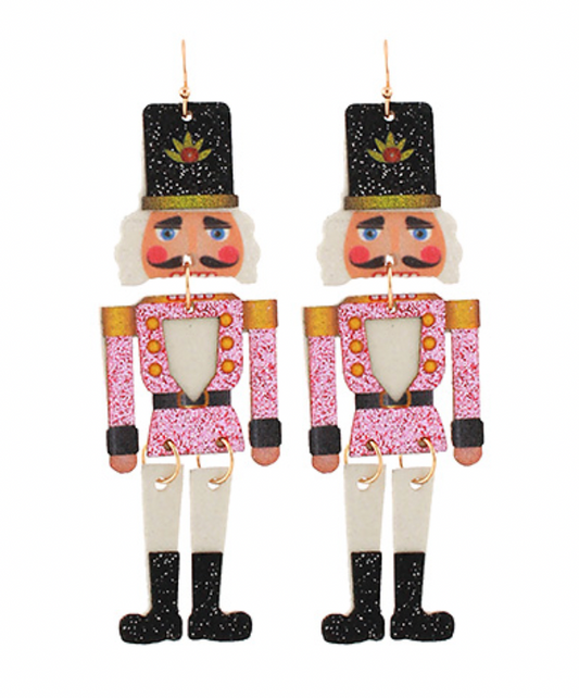 Glitter Nutcracker Earrings