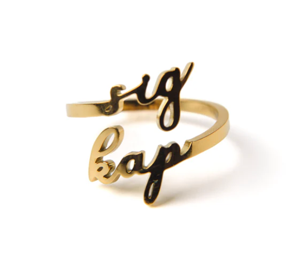 Ajustable Sorority Ring