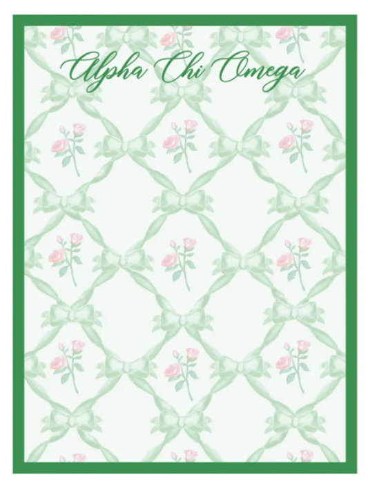 Floral Sorority Notepad