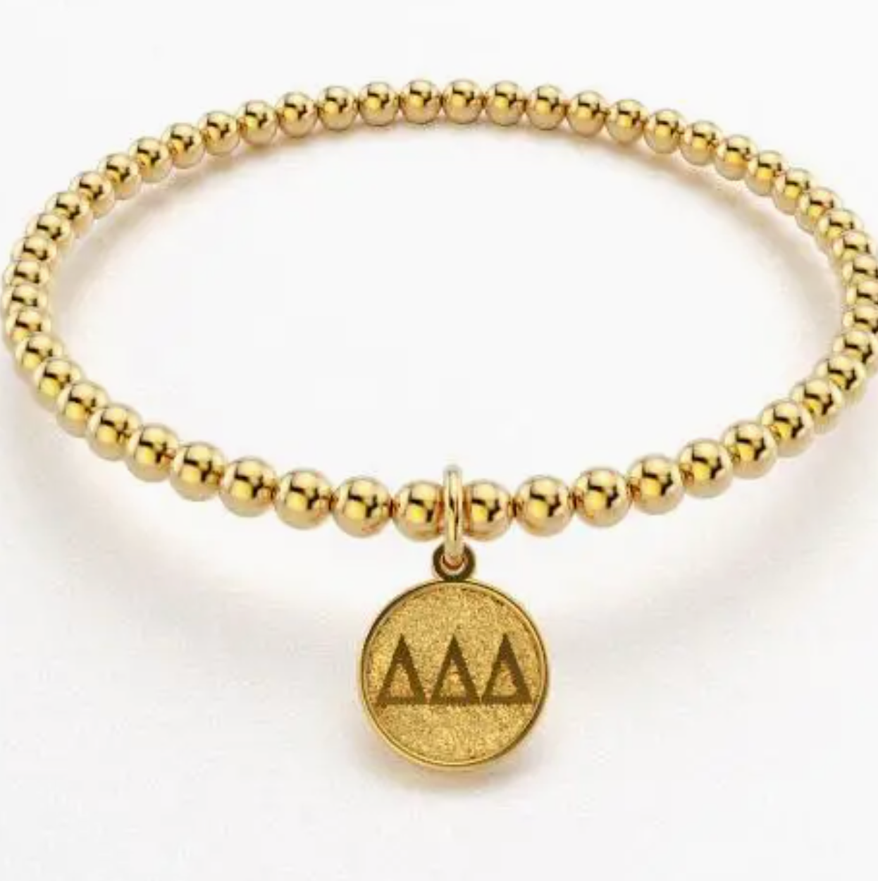 Sorority Gold Bead Bracelet