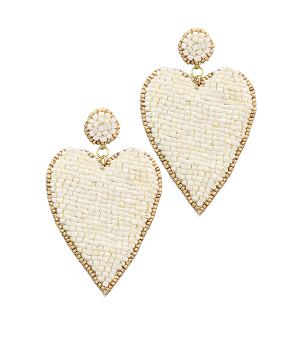 Kiss & Tell Earrings - Cream