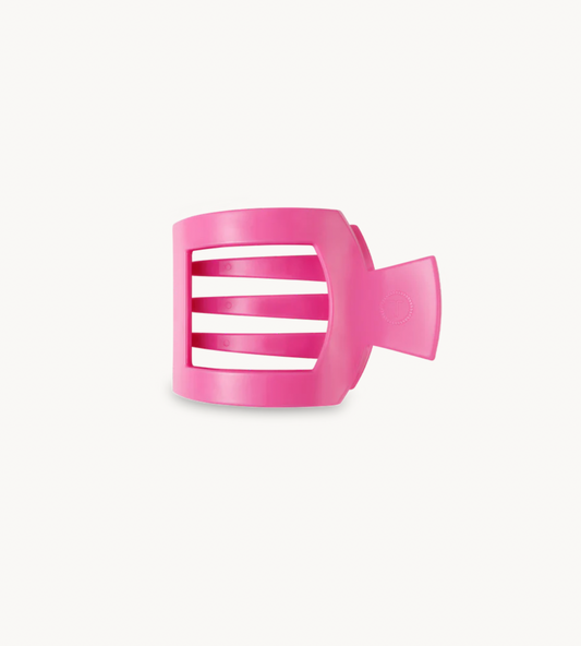 Paradise Pink Small Flat Square Hair Clip - TELETIES