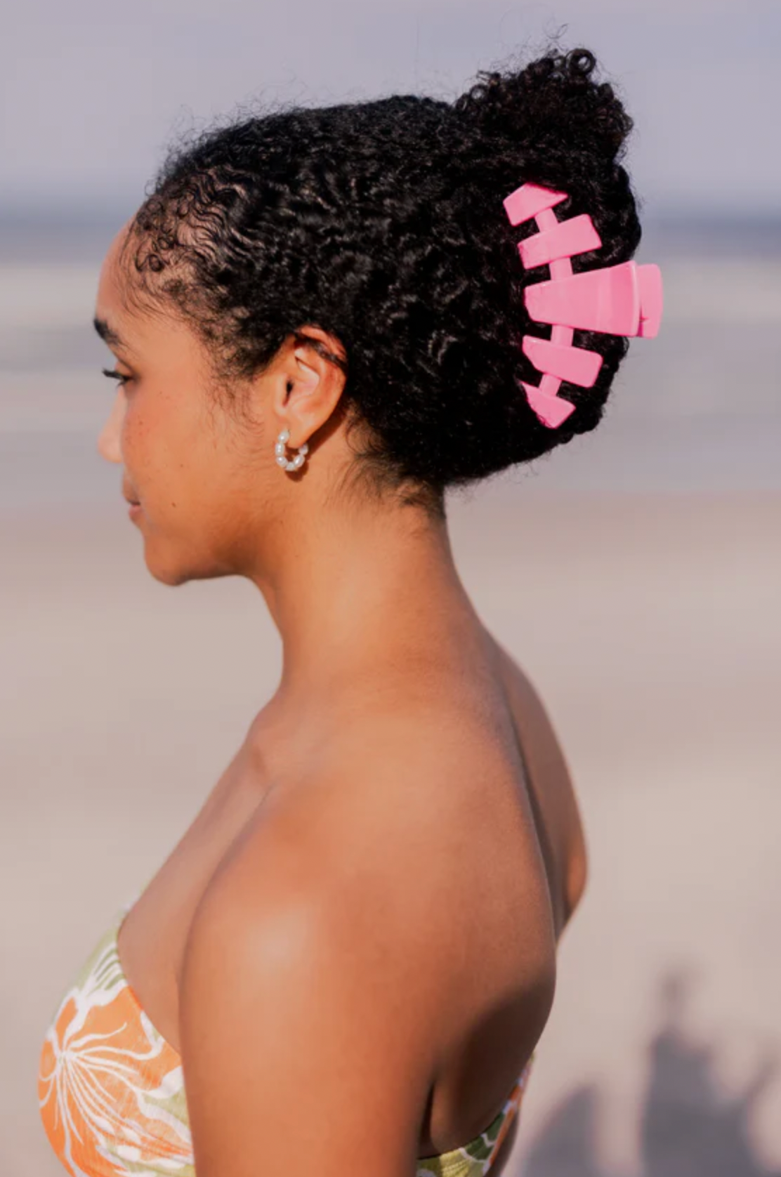 Classic Paradise Pink Large Hair Clip - TELETIES