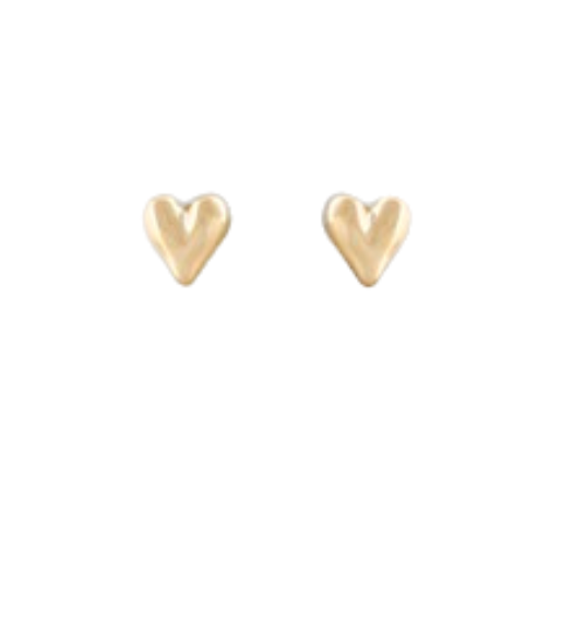 Puff Heart Studs