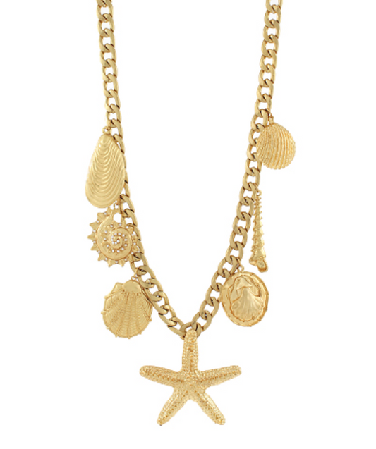 Starfish & Sealife Charm Necklace