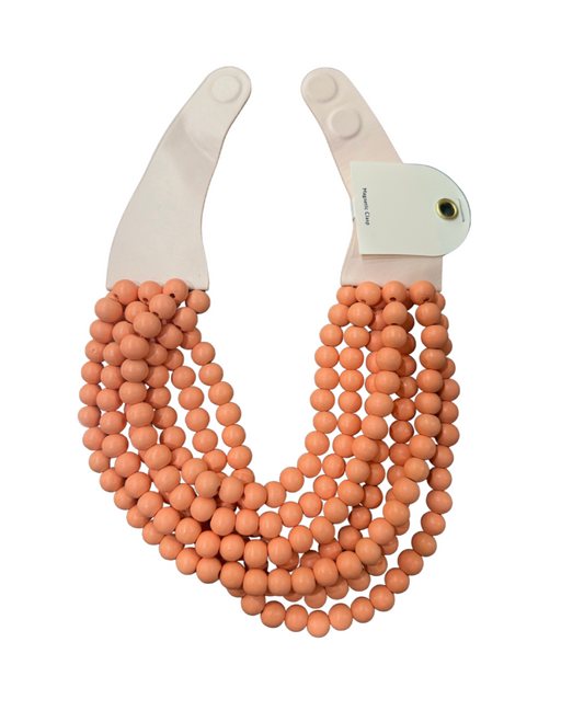 Pink Layered Bead Necklace